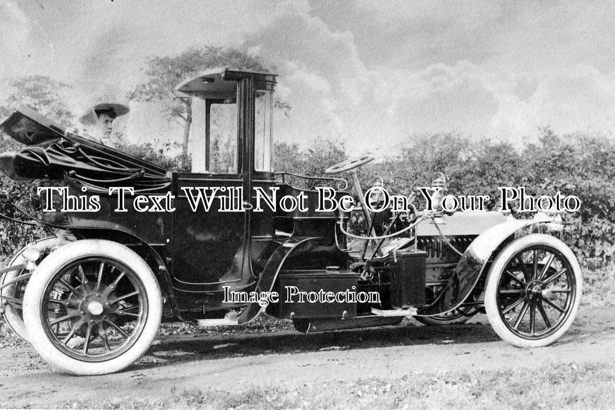 CH 437 - Top Down Car, Helsby, Cheshire 1905