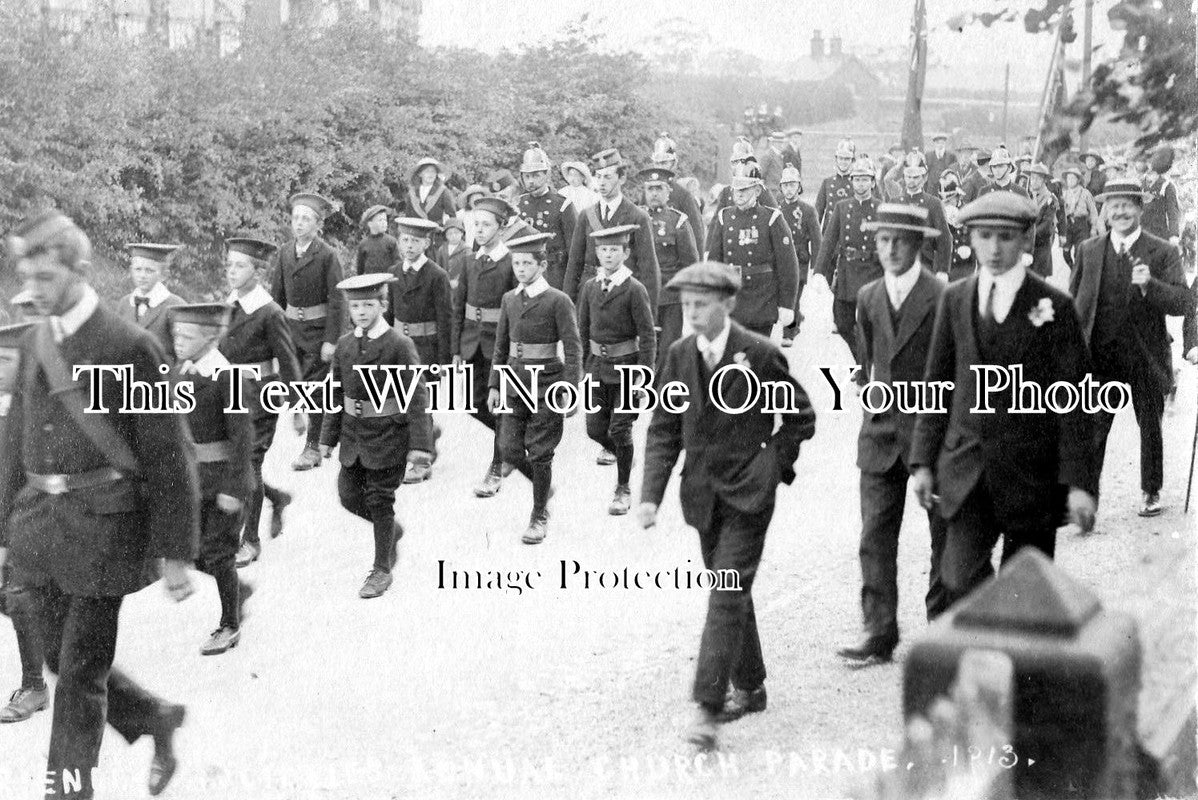 CH 510 - Church Lads Brigade March, Helsby, Cheshire c1913