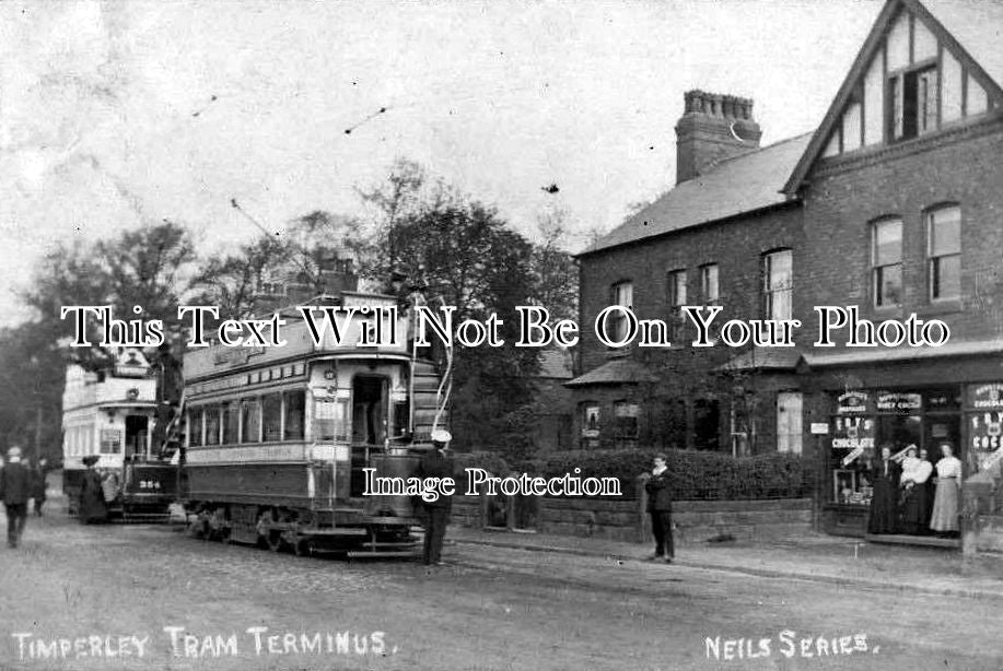 CH 613 - Tram Terminus, Timperley, Cheshire c1910