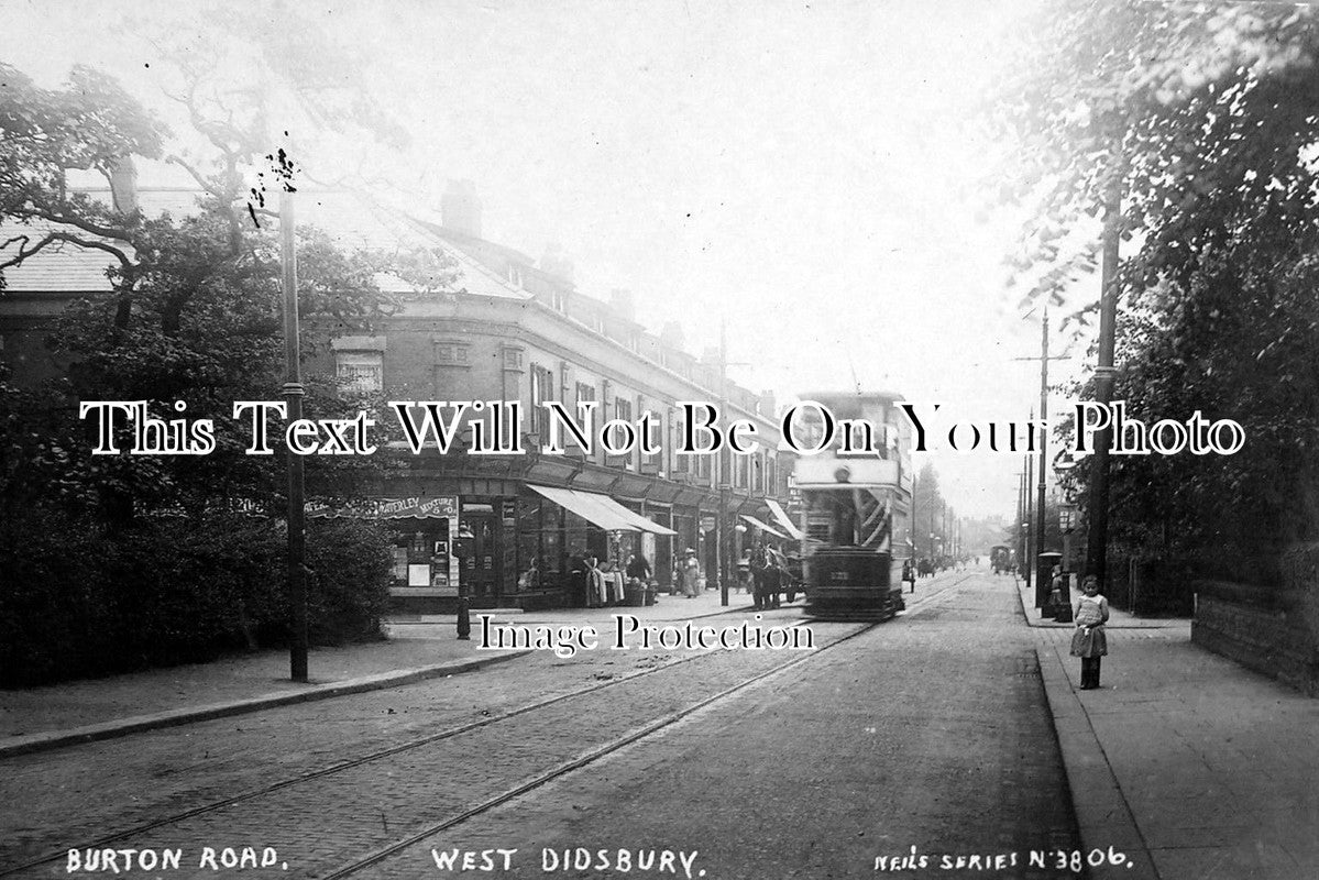 CH 615 - Burton Road, West Didsbury, Cheshire c1917