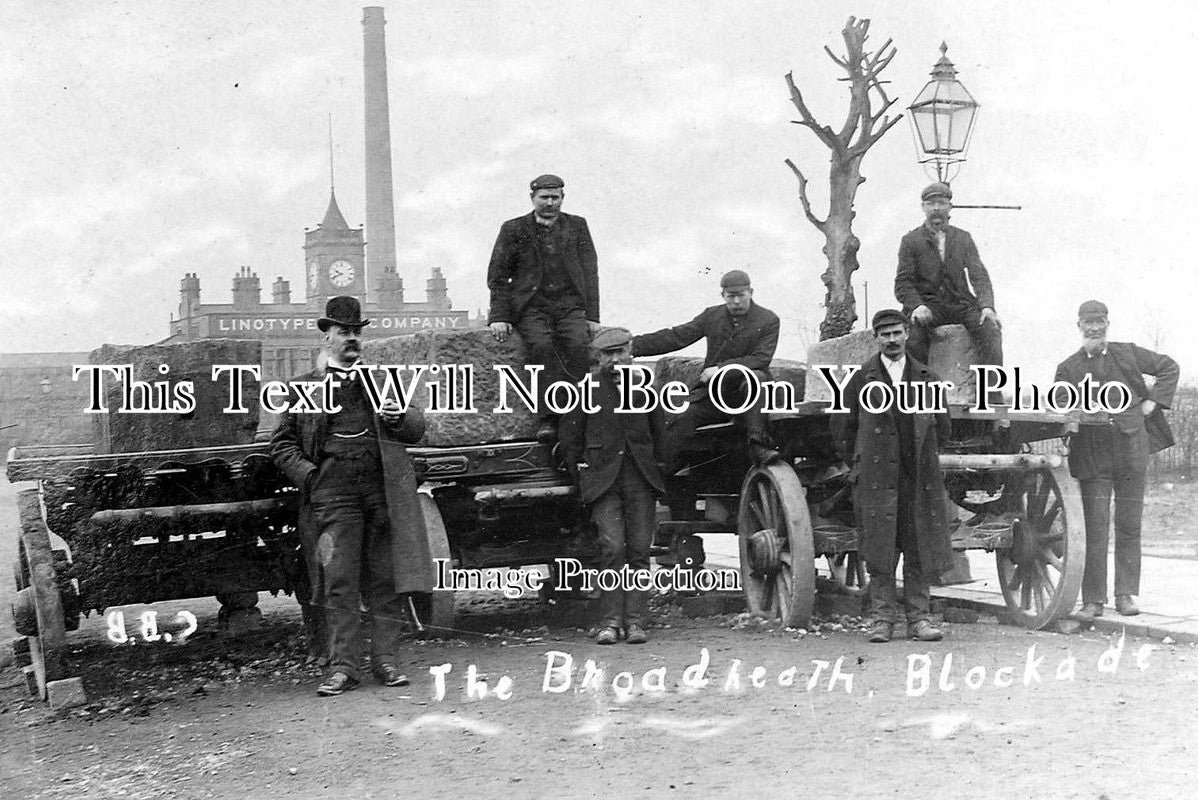 CH 616 - The Broadheath Blocade, Dispute With Council, Cheshire c1905