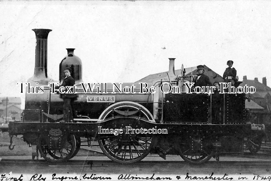 CH 625 - 1st Railway Engine Between Altrincham & Manchester, Cheshire 1849