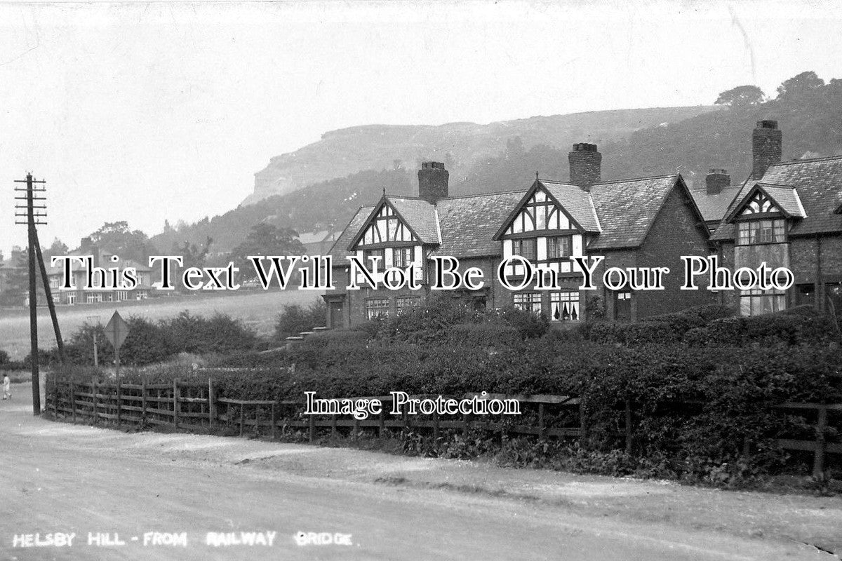 CH 698 - Helsby Hill From Railway Cottages, Cheshire
