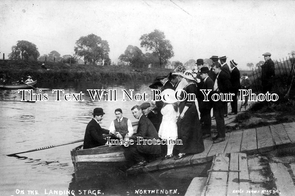 CH 734 - On The Landing Stage, Northenden, Cheshire