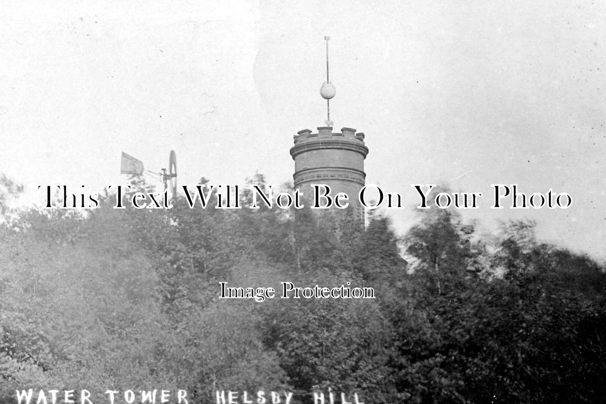 CH 787 - Water Tower On Hill, Helsby, Cheshire