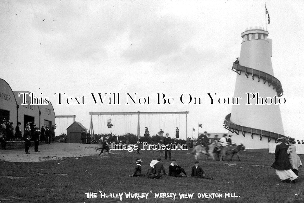 CH 817 - Hurley Wurley Helter Skelter, Mersey View, Overton Hill, Frodsham, Cheshire c1900