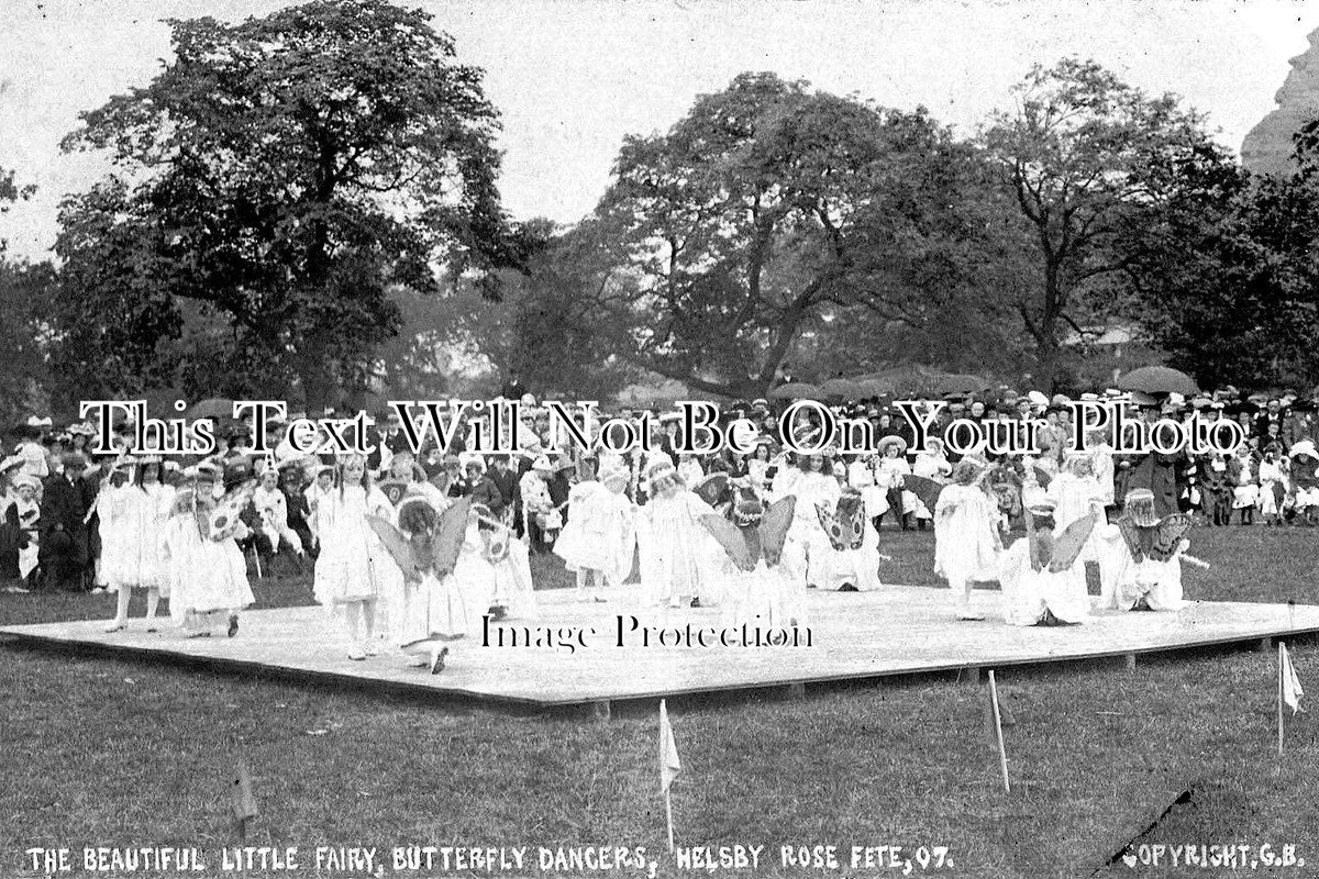 CH 876 - Fairy Butterfly Dancers, Helsby Rose Fete, Cheshire 1907