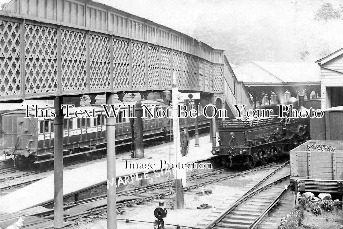 CH 891 - Marple Railway Station, Cheshire c1906