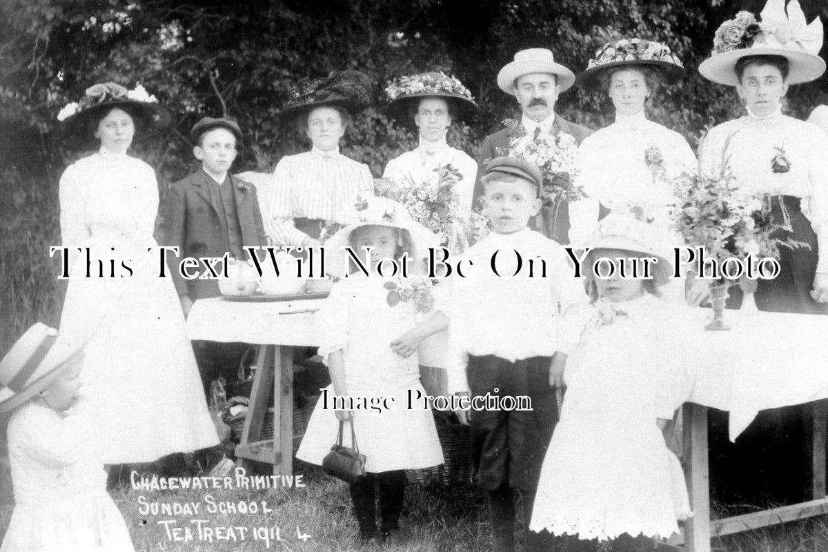 CO 1010 - Chacewater Primitive Sunday School Tea Treat, Cornwall 1911