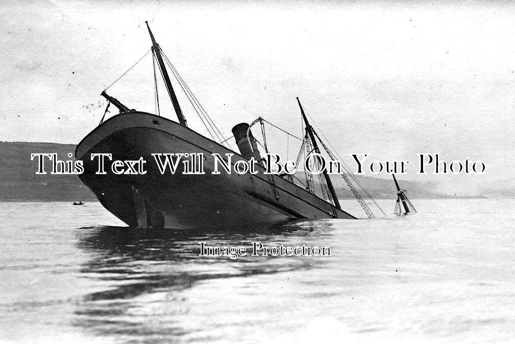 CO 1120 - Shipwreck Primrose, Mousehole, Penzance, Cornwall c1906