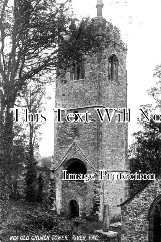 CO 1138 - Old Church Tower, Near The River Fal, Kea, Cornwall
