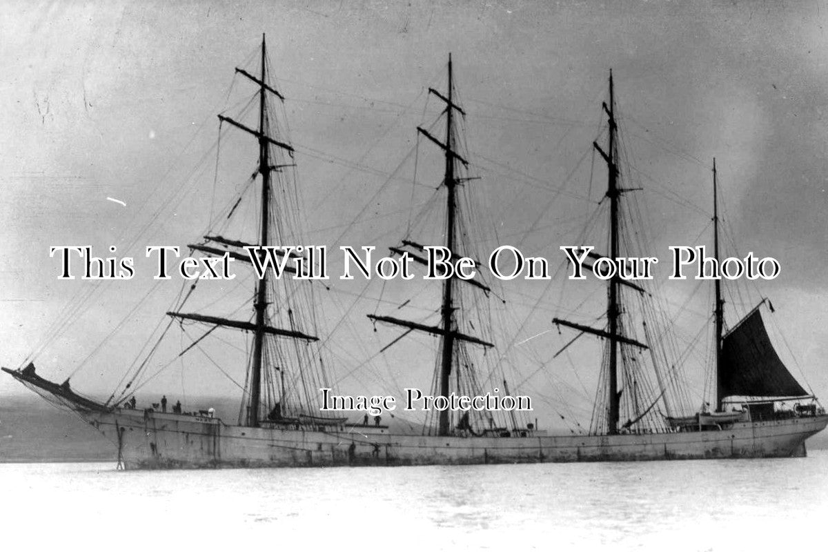CO 1148 - Hera Of Hamburg Sailing Barque Prior To Wreck At Veryan, Cornwall