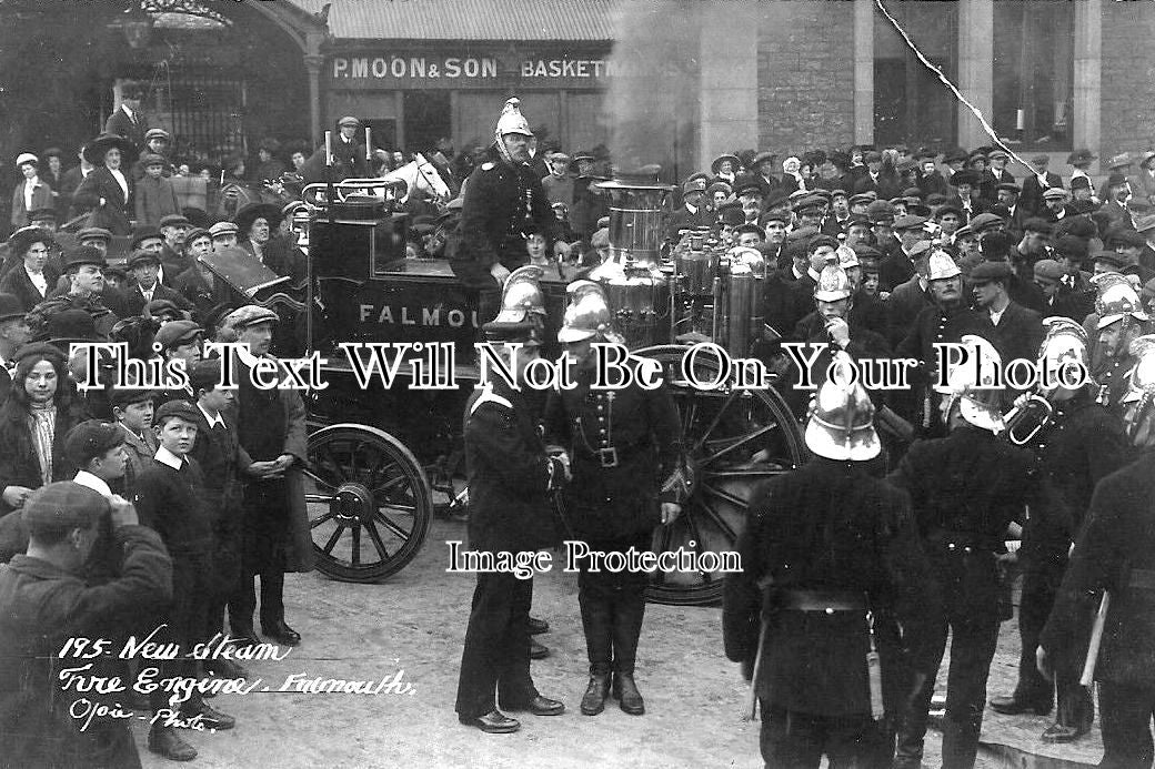 CO 1154 - New Steam Fire Engine, Falmouth, Cornwall