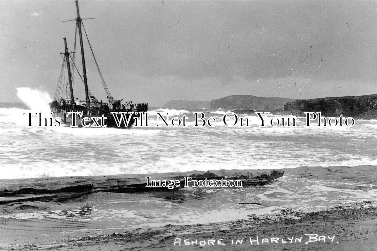 CO 1220 - Ashore At Harlyn Bay, Industry Shipwreck, Padstow, Cornwall
