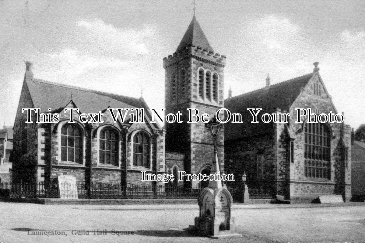CO 124 - Guild Hall Square, Launceston, Cornwall c1905