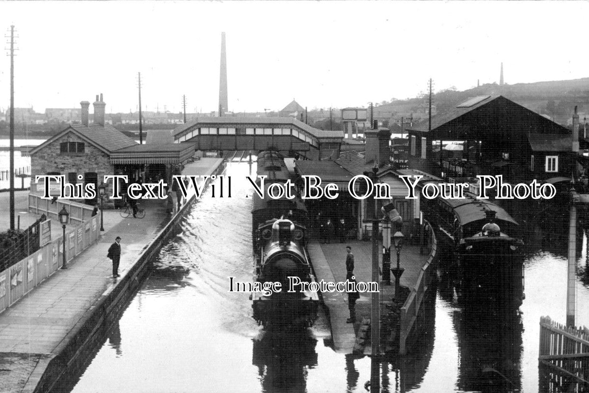 CO 1276 - Par Railway Station Flood, Cornwall