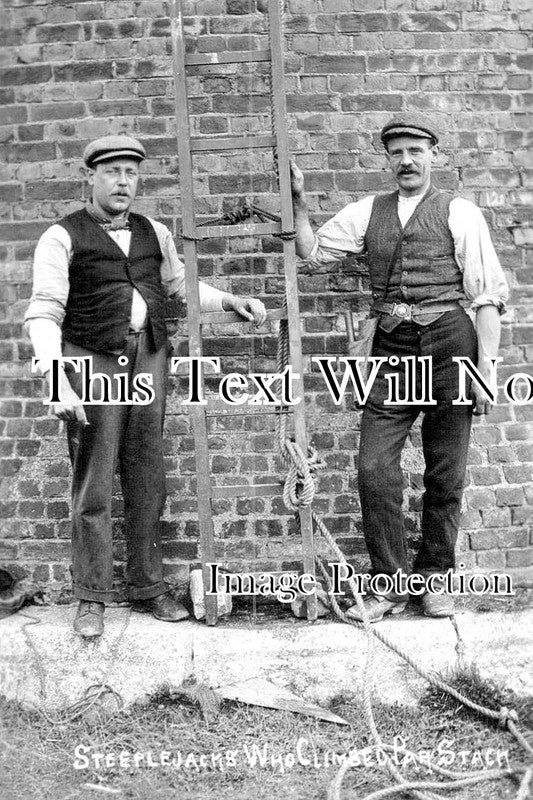 CO 1288 - Steeplejacks Who Climbed Par Stack, Cornwall