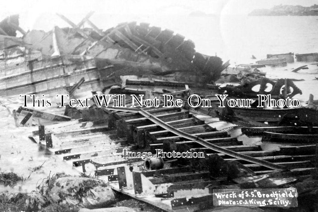 CO 131 - Wreck Of S.S Brodfield, Near Blue Carn, Isles Of Scilly Cornwall