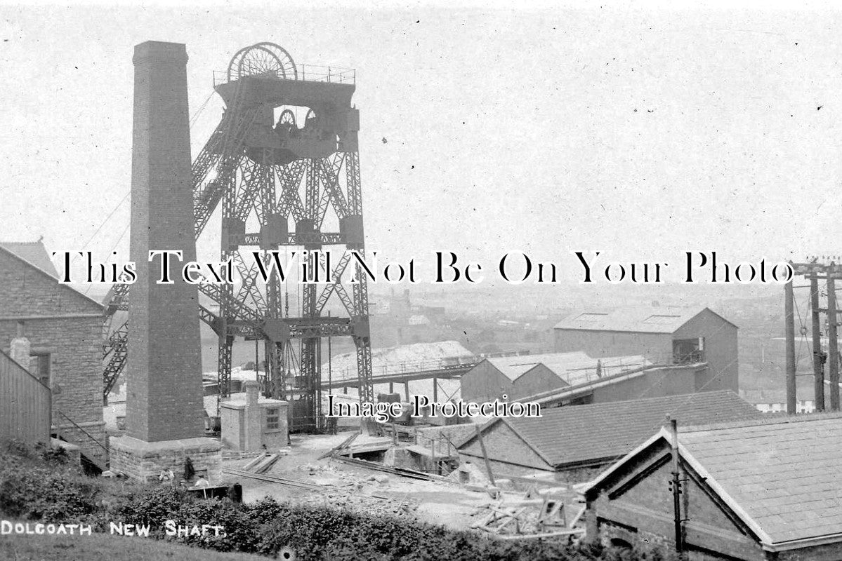 CO 132 Dolcoath Mine Shaft, Cornwall c1912 Mining