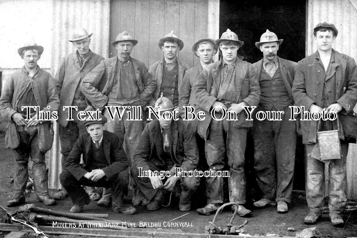 CO 1320 - Miners At Wheal Jane Mine, Baldhu, Cornwall