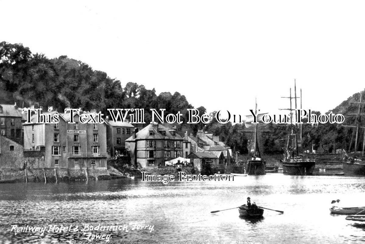 CO 1455 - Railway Hotel & Bodinnick Ferry, Fowey, Cornwall