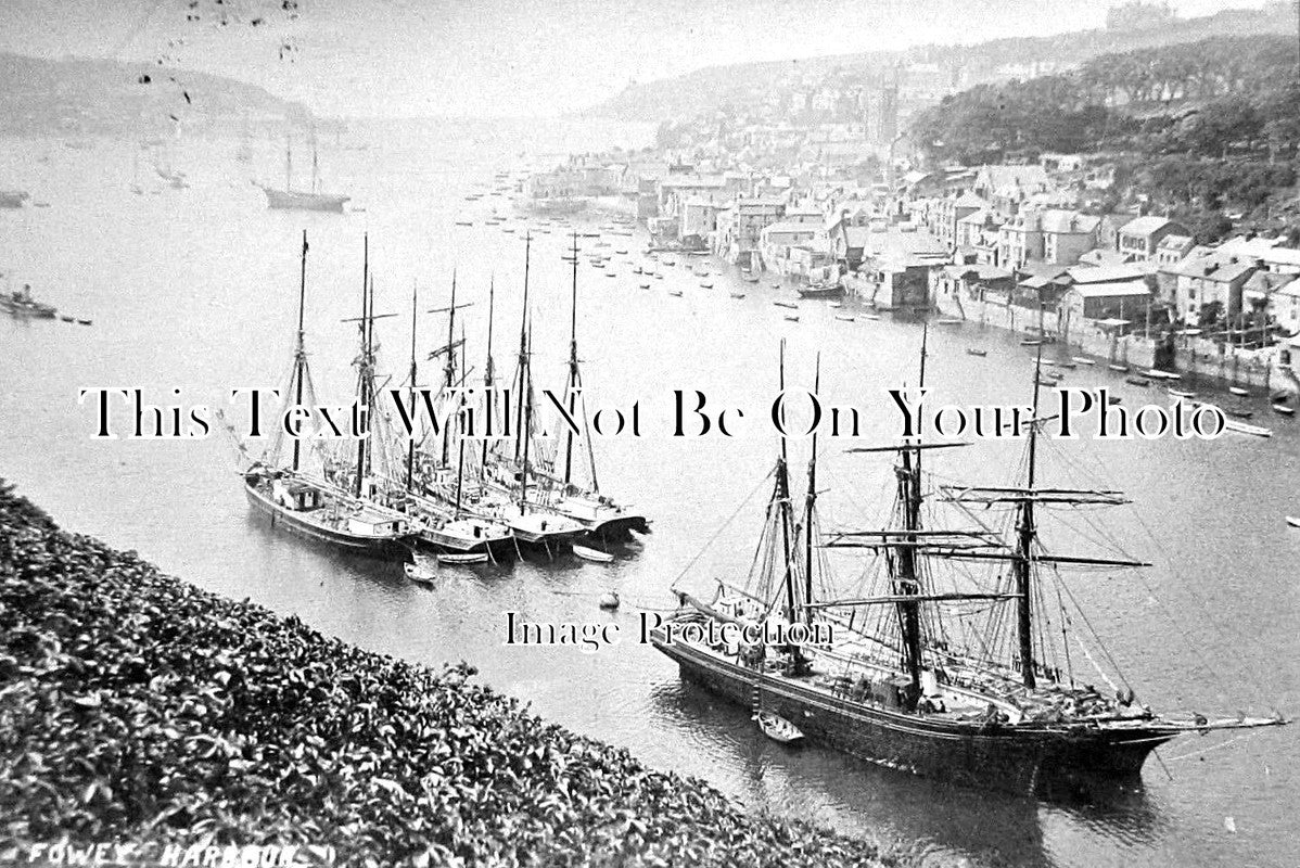 CO 1496 - Fowey Harbour, Cornwall c1910