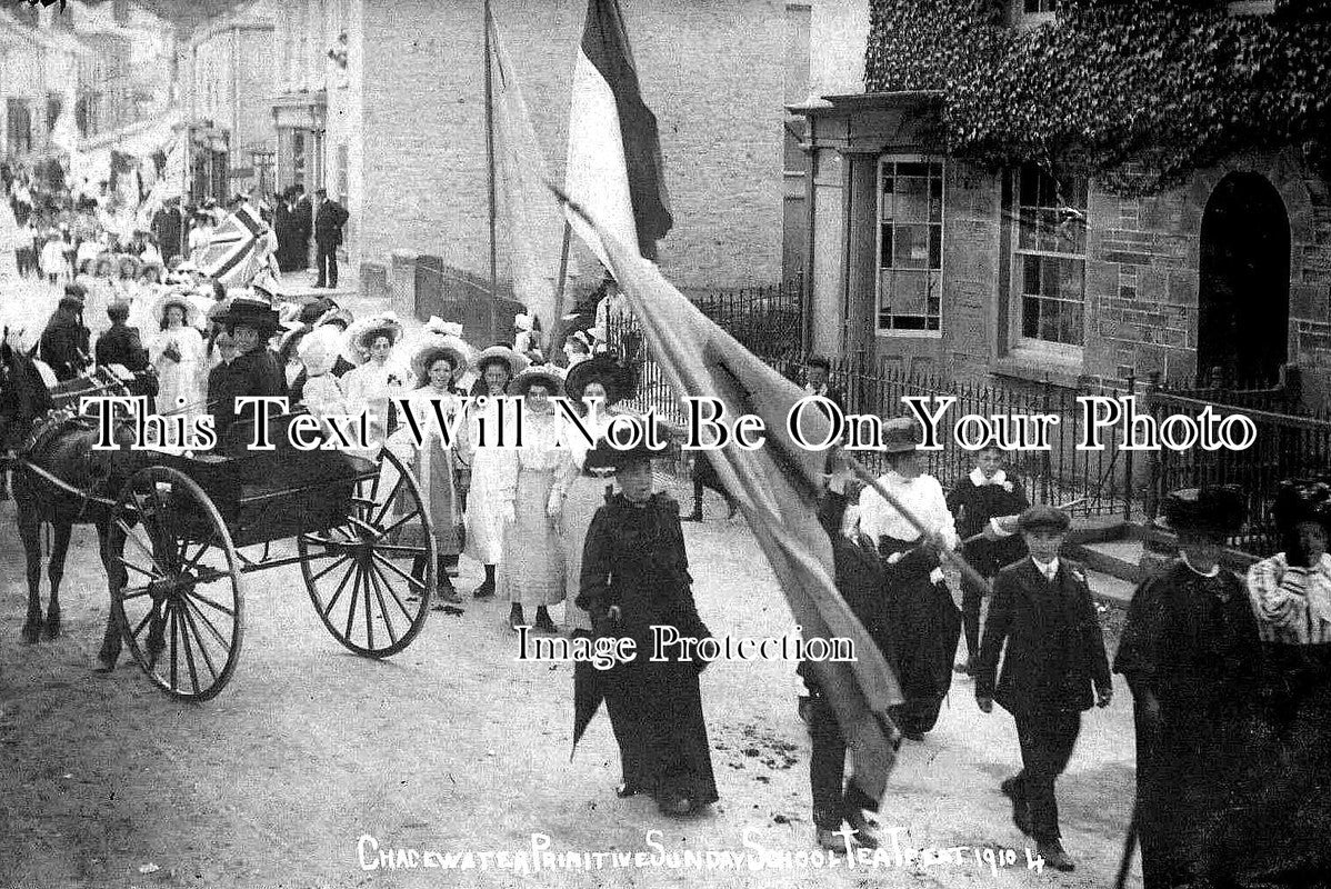 CO 1510 - Chacewater Primitive Sunday School Tea Treat, Cornwall c1910