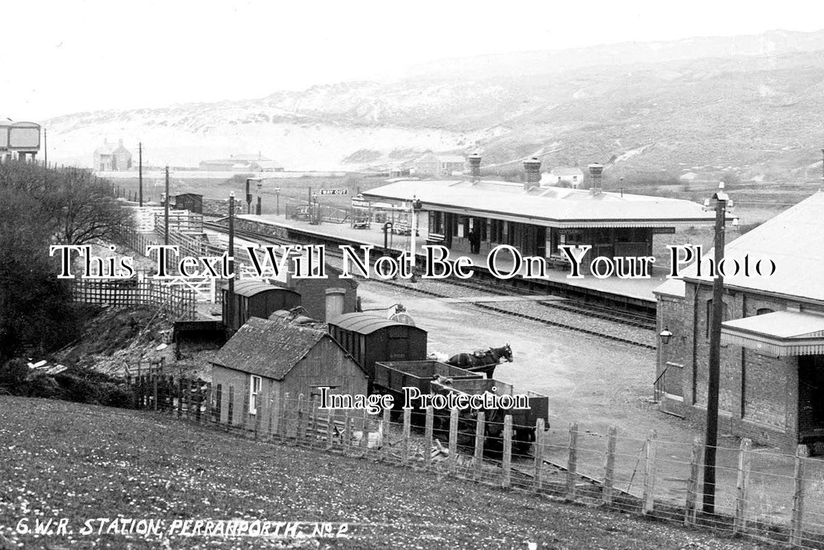 CO 1513 - Perranporth Railway Station, Cornwall c1905