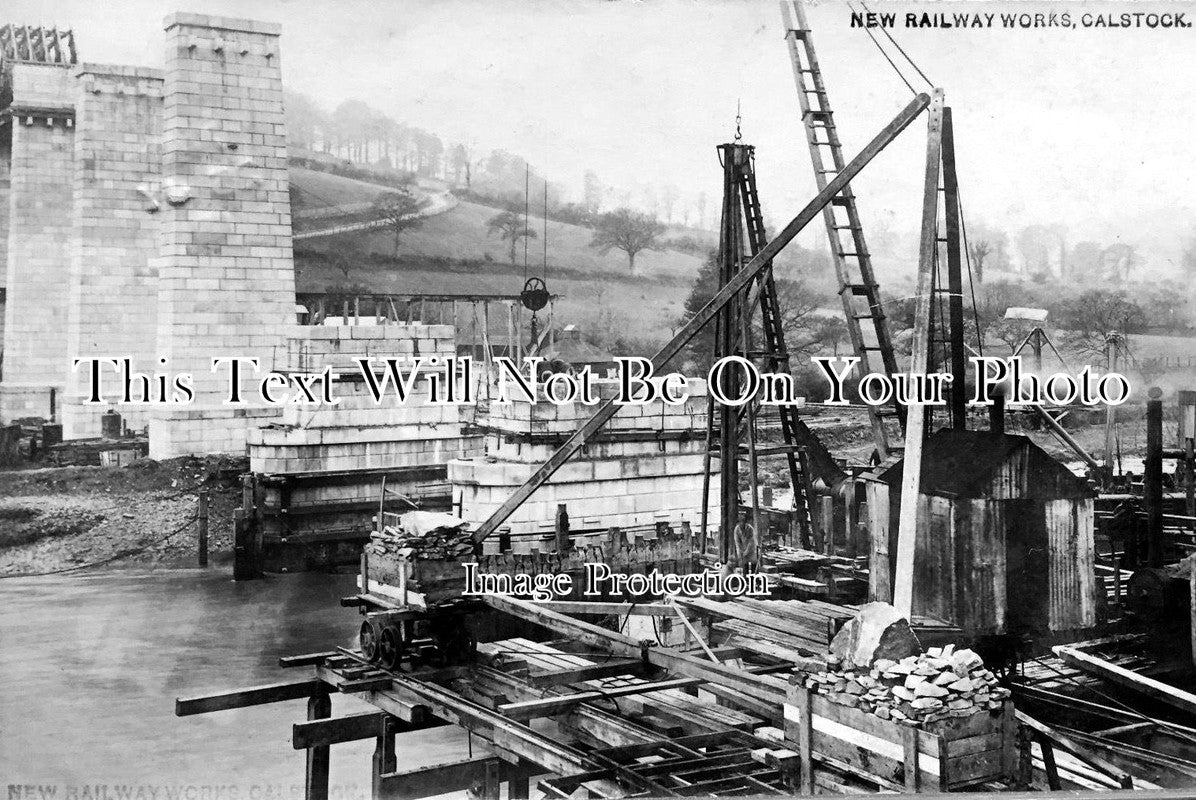 CO 153 - Building Of Calstock Viaduct, Cornwall 1907
