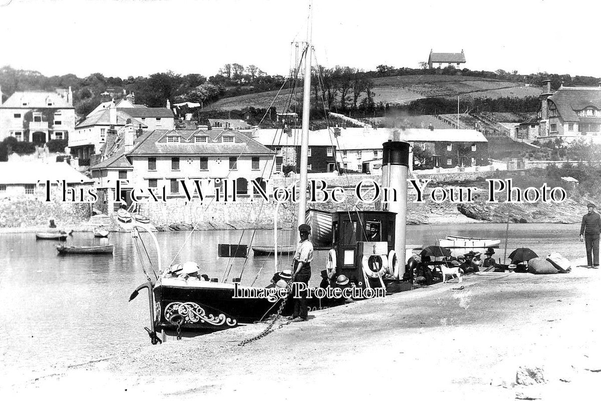 CO 1558 - St Mawes Harbour With Steam Boat, Cornwall