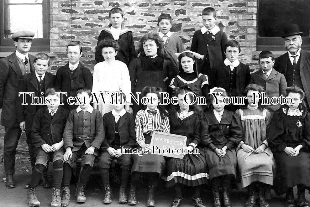 CO 1629 - Warbstow School Class, Cornwall 1912