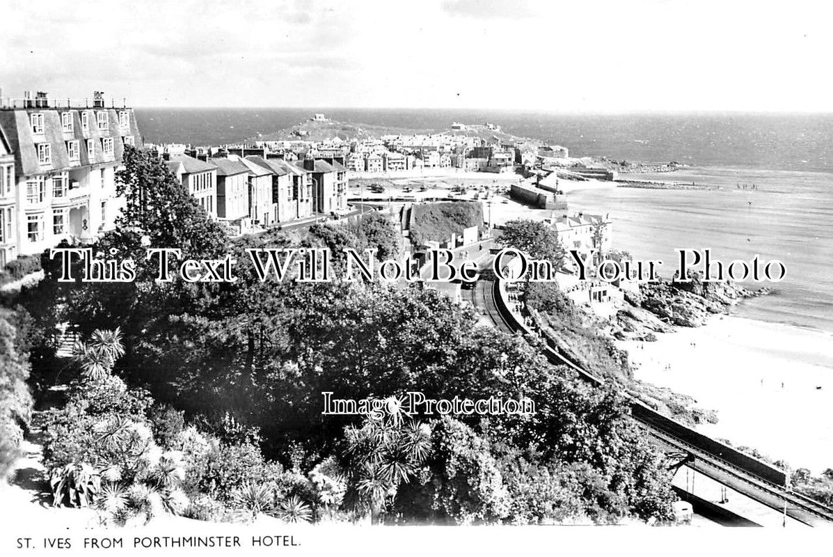 CO 1632 - St Ives From Porthminster Hotel, Cornwall