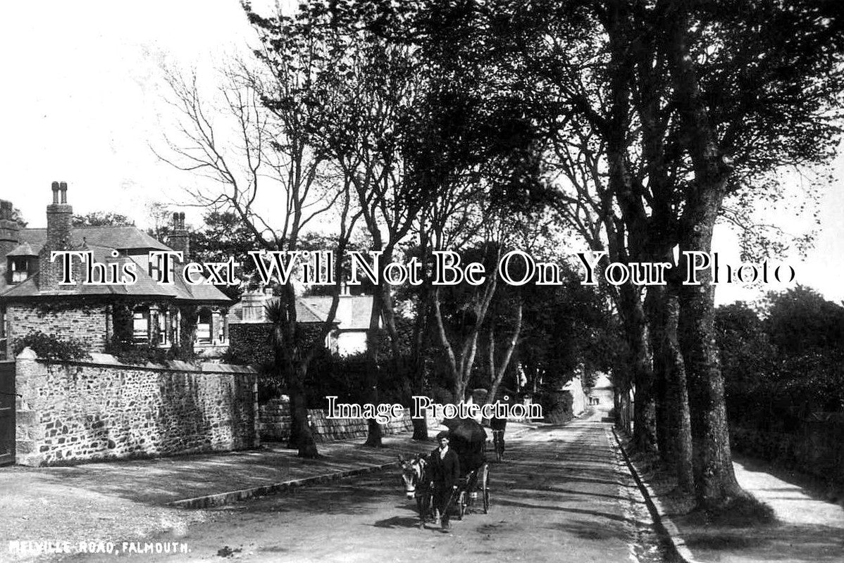 CO 1691 - Melville Road, Falmouth, Cornwall c1910
