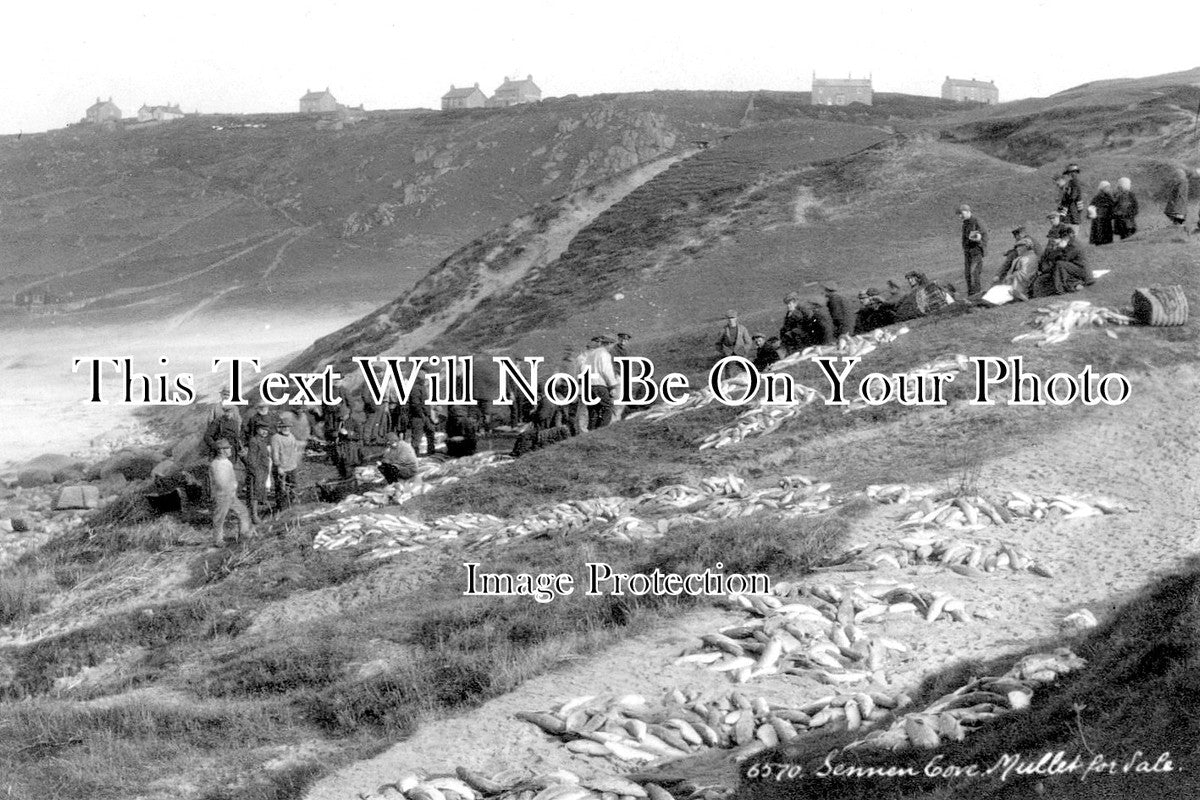 CO 1697 - Mullet For Sale, Sennen Cove, Cornwall c1940