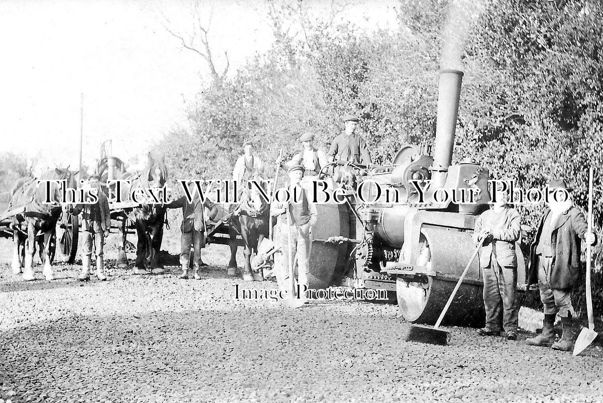 CO 1709 - Steam Engine, Road Workers, Govier, Cornwall