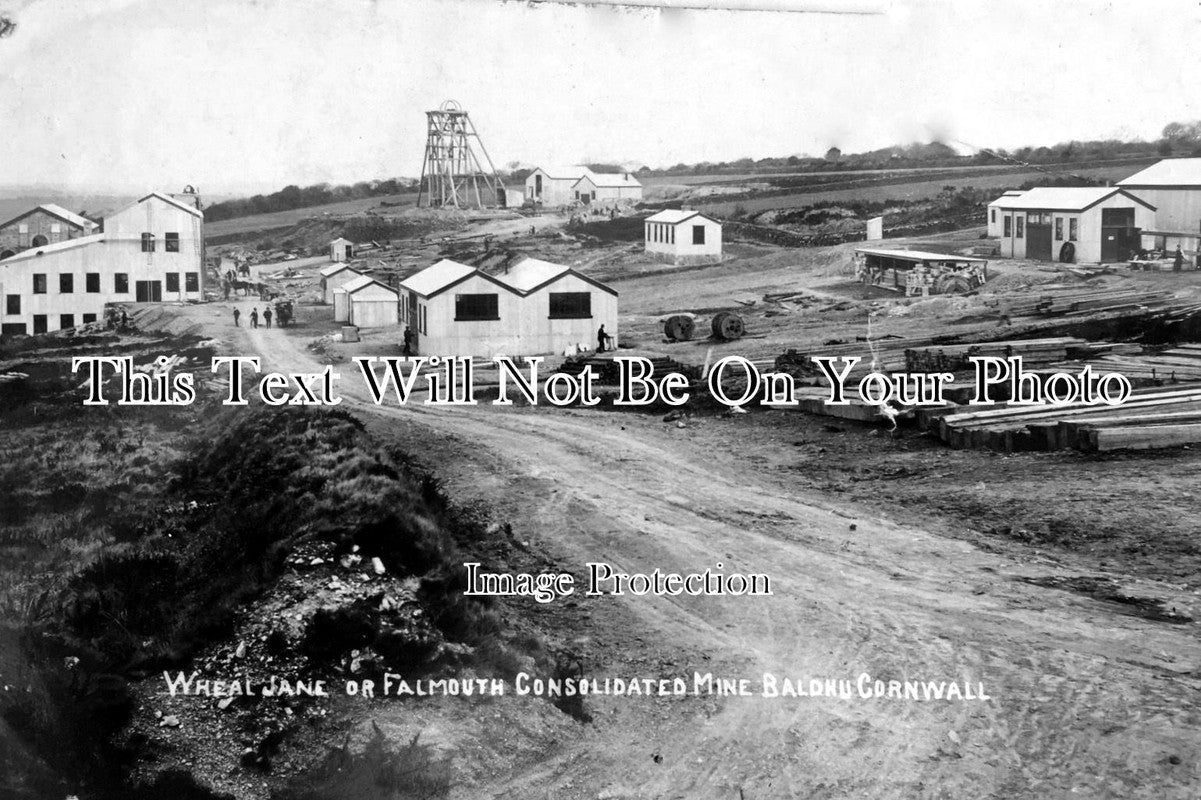 CO 192 - Wheal Jane, Falmouth Consolidated Mine Baldhu, Cornwall