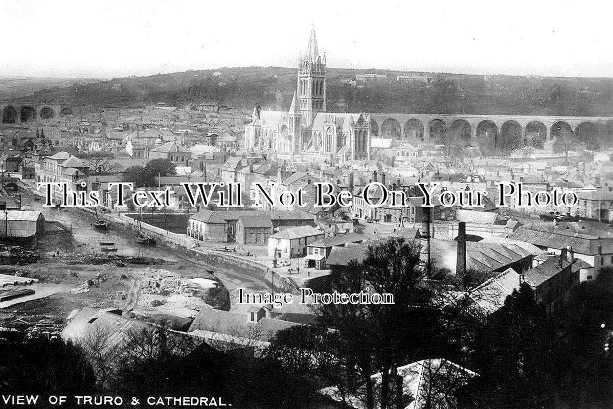 CO 2223 - View Of Truro & Cathedral, Cornwall