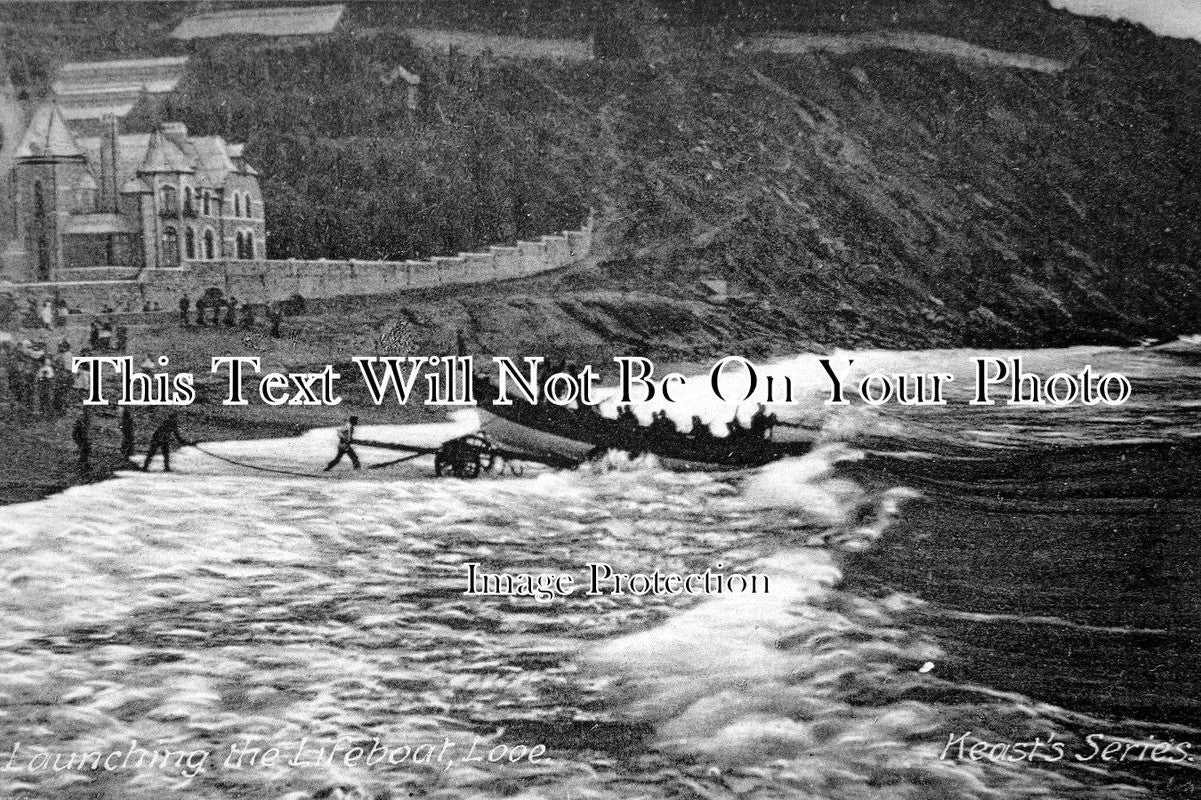 CO 223 - Launching The Lifeboat, Looe, Cornwall