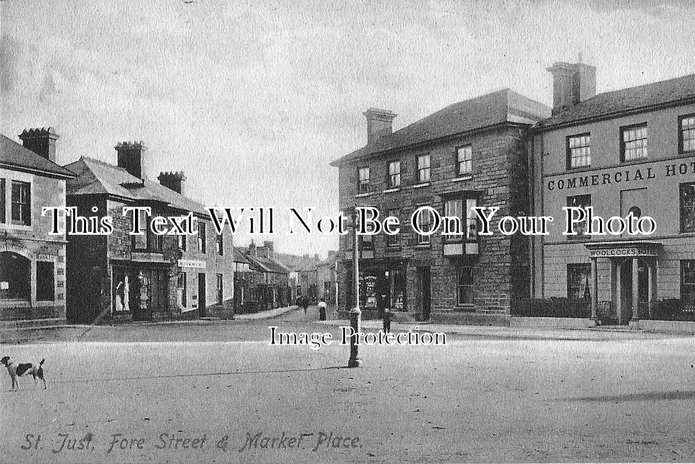 CO 23 - St Just Fore Street & Market Place, Cornwall