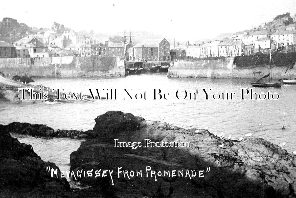 CO 2426 - Mevagissey From Promenade, Cornwall