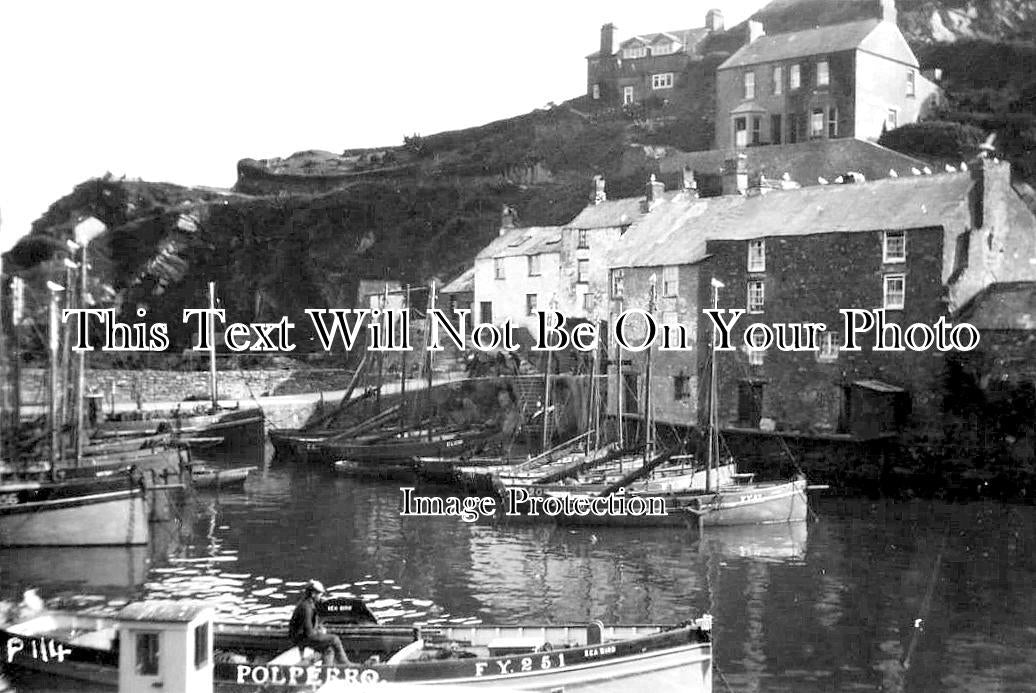 CO 2438 - Fishing Boats, Polperro Harbour, Cornwall