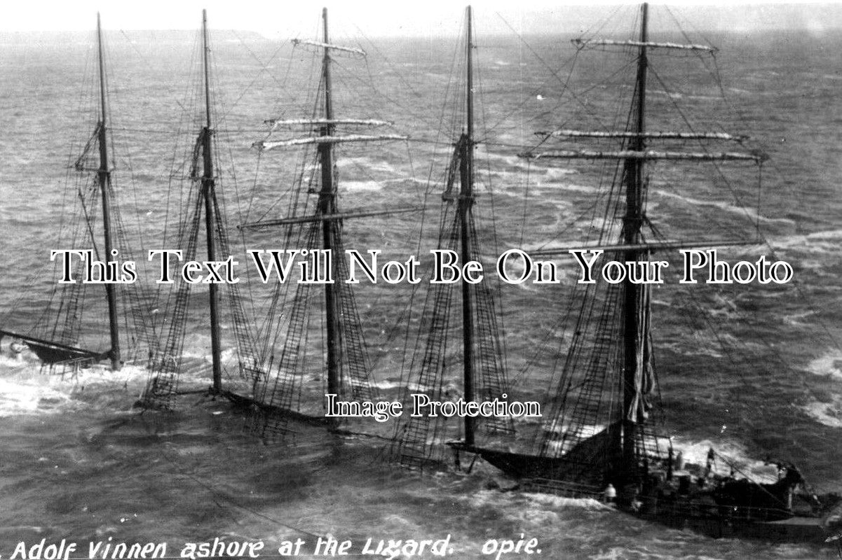 CO 249 - Adolf Vinnen Shipwreck, The Lizard, Cornwall c1923