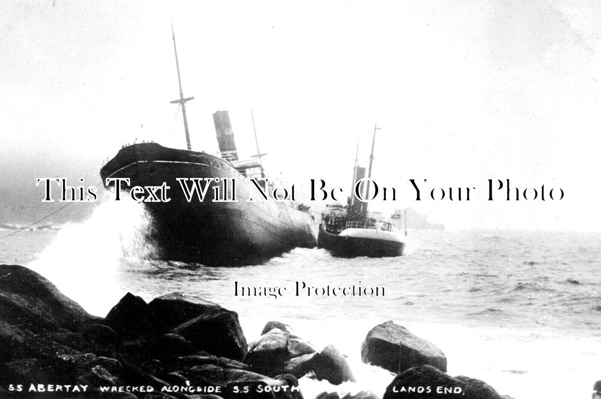 CO 2617 - SS Abertay & SS South America Shipwrecks, Lands End, Cornwall