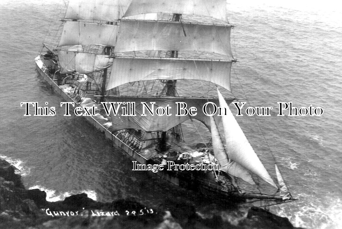 CO 2734 - Gunvor Shipwreck, The Lizard, Cornwall 1913