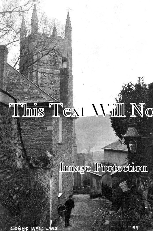 CO 2862 - Cobbs Well Lane, Fowey, Cornwall c1913