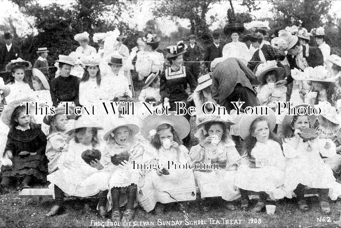 CO 2896 - Frogpool Wesleyan Sunday School Tea Treat, Cornwall 1908