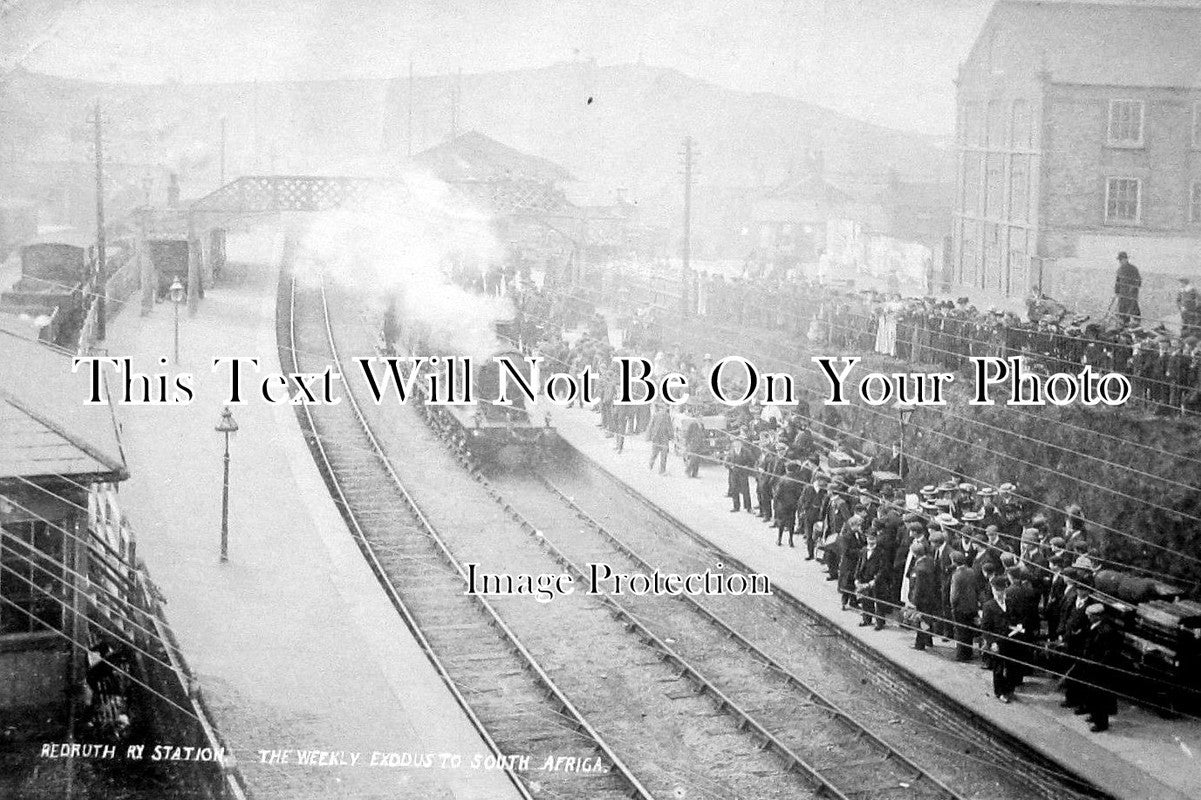 CO 292 - Exodus Of Miners To South Africa, Redruth Railway Station, Cornwall