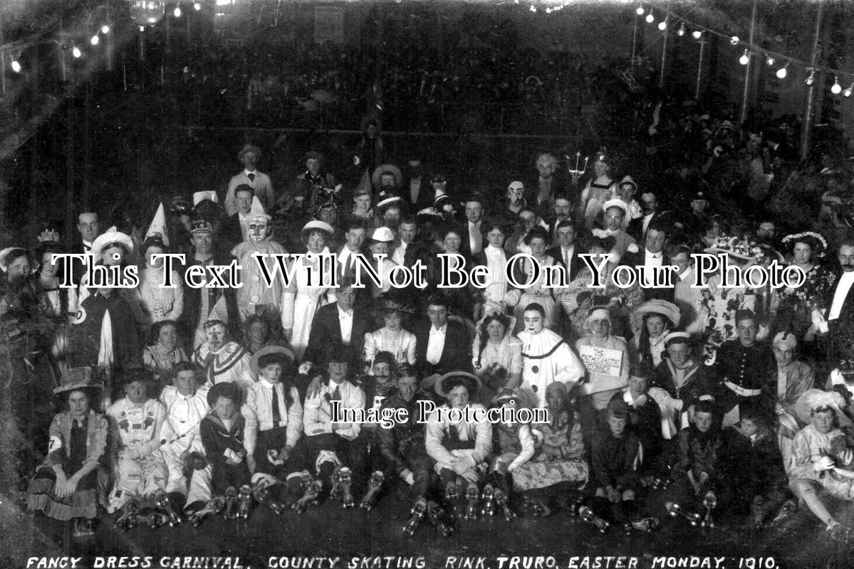 CO 2937 - Fancy Dress Carnival, Truro Skating Rink, Cornwall 1910