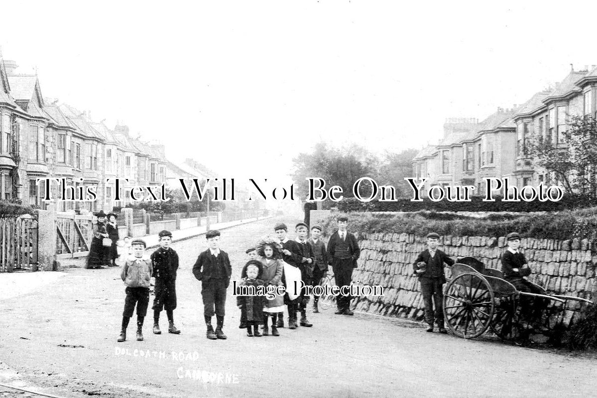 CO 2959 - Dolcoath Road, Camborne, Cornwall c1905