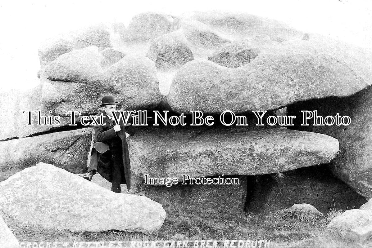 CO 2965 - Brea Crocks & Kettles Rock, Carn Brea, Redruth, Cornwall